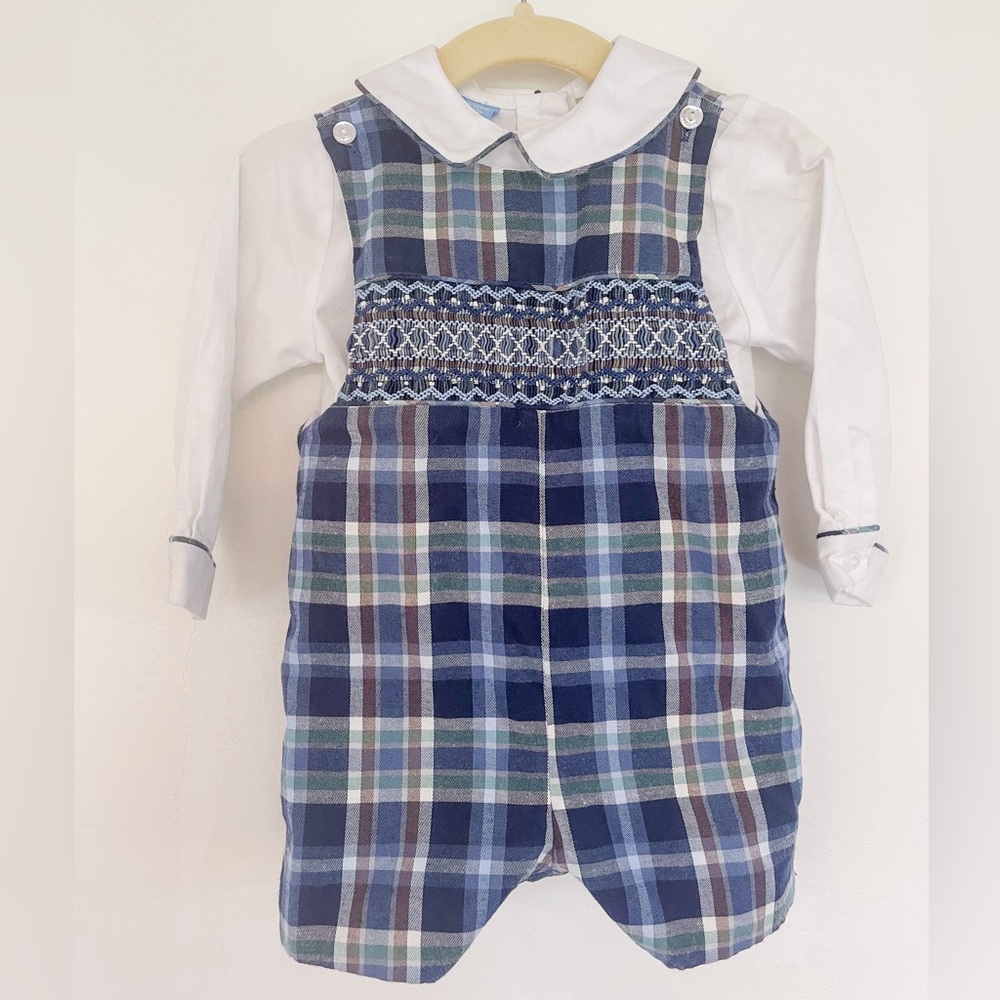 Smocked John John with shirt